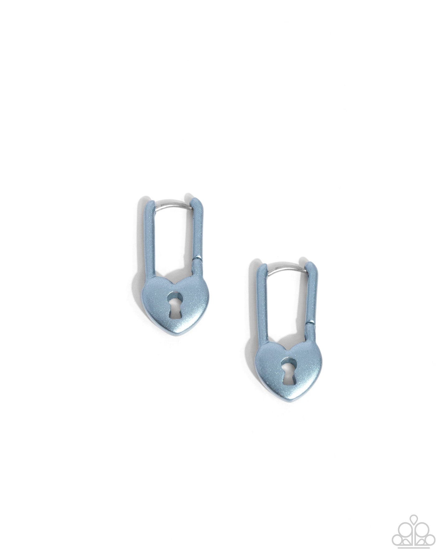 Pampered Padlock - Blue earring B011