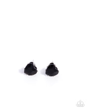 Load image into Gallery viewer, Sweetheart Stunner - Black post earring E043
