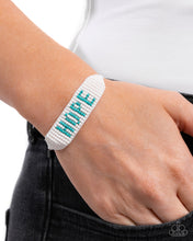 Load image into Gallery viewer, Hopeful Hire - Blue bracelet E021
