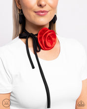 Load image into Gallery viewer, Rosette Reality - Red necklace 2084
