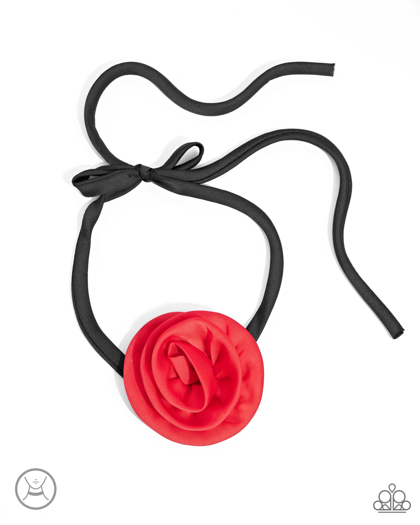 Rosette Reality - Red necklace 2084