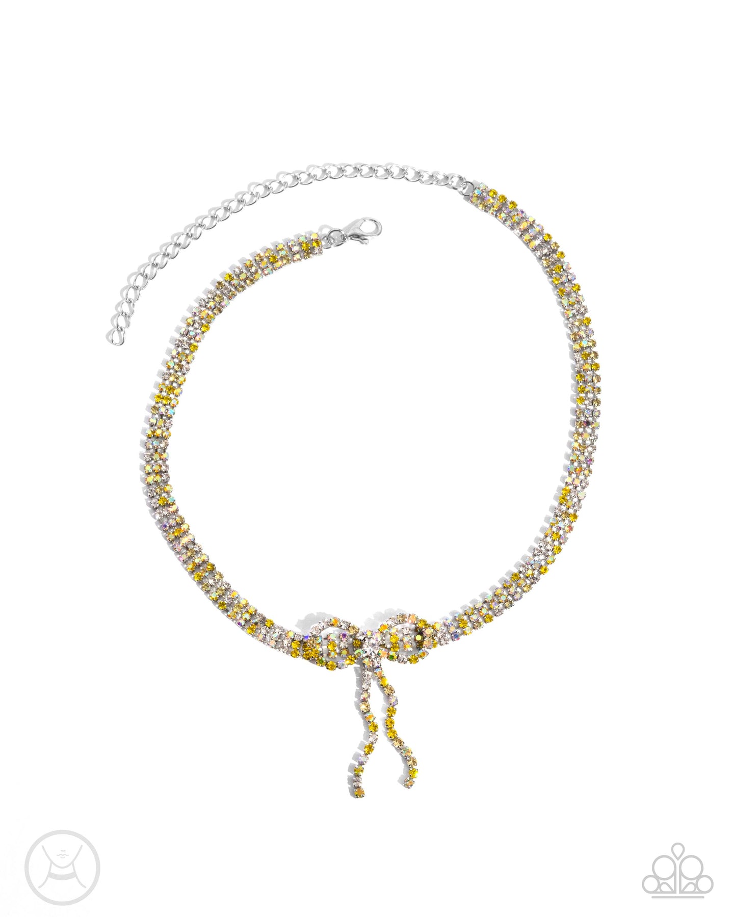 Buckingham Bow - Yellow necklace D073