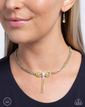 Load image into Gallery viewer, Buckingham Bow - Yellow necklace D073
