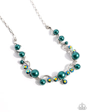 Load image into Gallery viewer, Settled Shimmer - Green necklace E069
