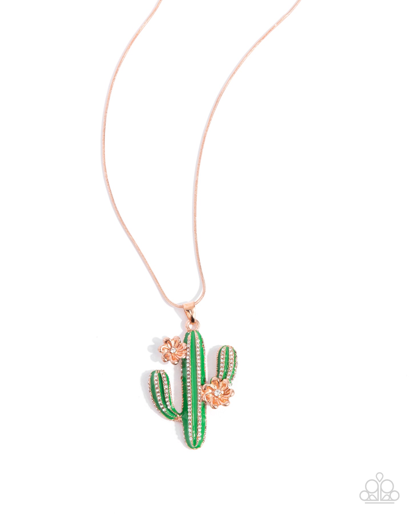 Carefree Cactus - Copper necklace E017