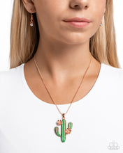 Load image into Gallery viewer, Carefree Cactus - Copper necklace E017
