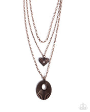 Load image into Gallery viewer, Sunburst Stage - Copper necklace E059
