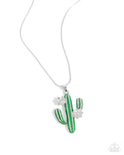 Load image into Gallery viewer, Carefree Cactus - Green necklace A094
