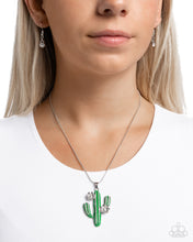 Load image into Gallery viewer, Carefree Cactus - Green necklace A094
