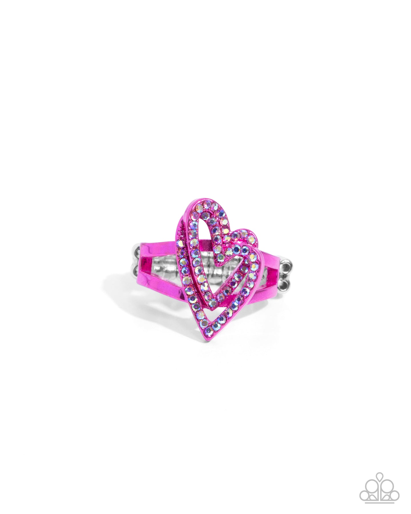Hybrid Heart - Pink ring E061