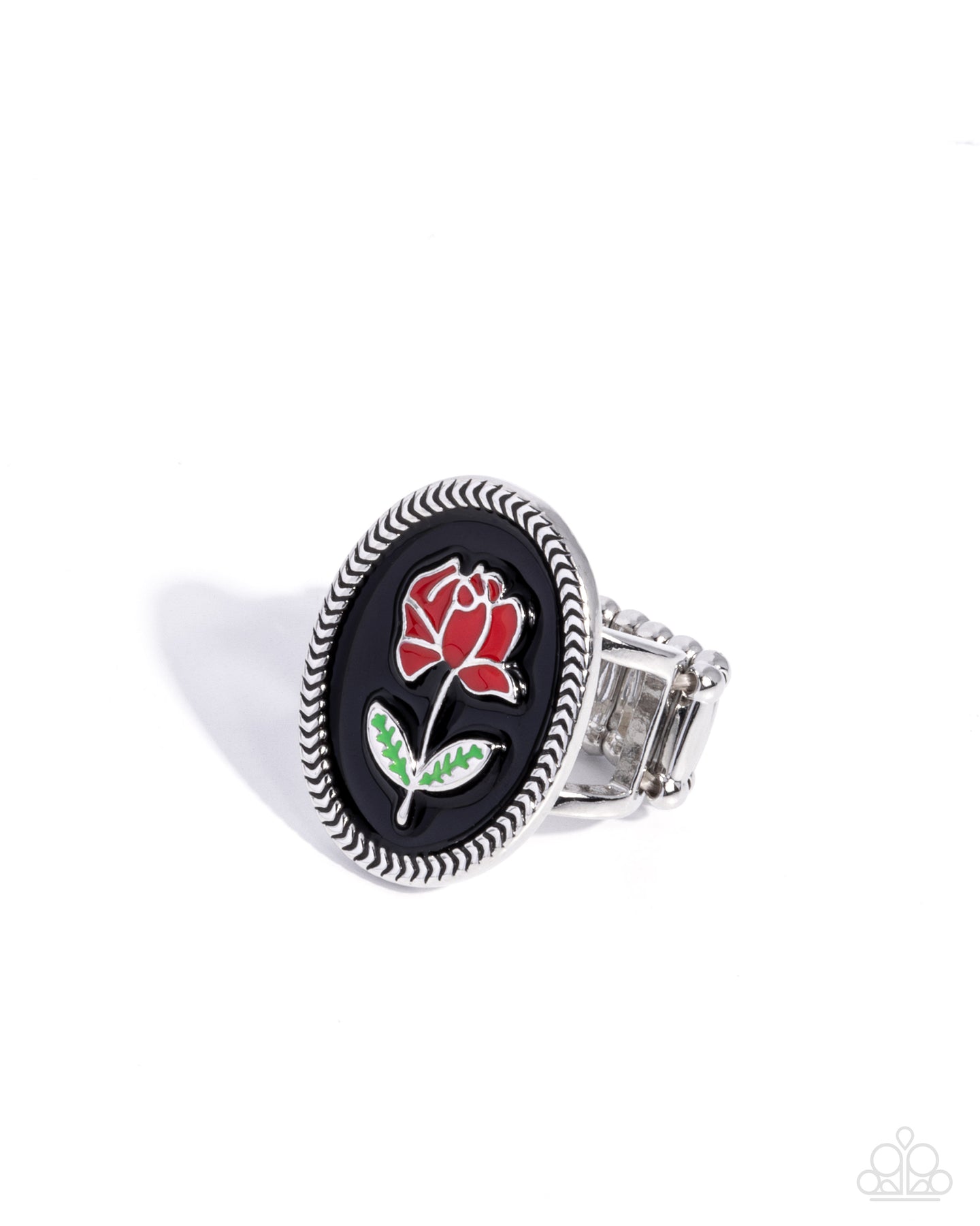 Delicate Dowry - Black ring D004