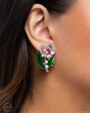 Load image into Gallery viewer, Gardening Guest - Pink clip-on earring E022
