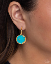Load image into Gallery viewer, South Star - Blue hoop earring D008
