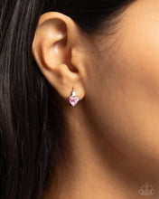 Load image into Gallery viewer, Tenuous Touch - Pink hoop earring A044
