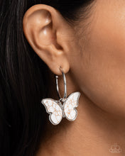 Load image into Gallery viewer, Melodic Mariposa - White earring E028
