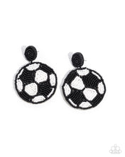 Load image into Gallery viewer, Grand Goalkeeper - Black post earring G014
