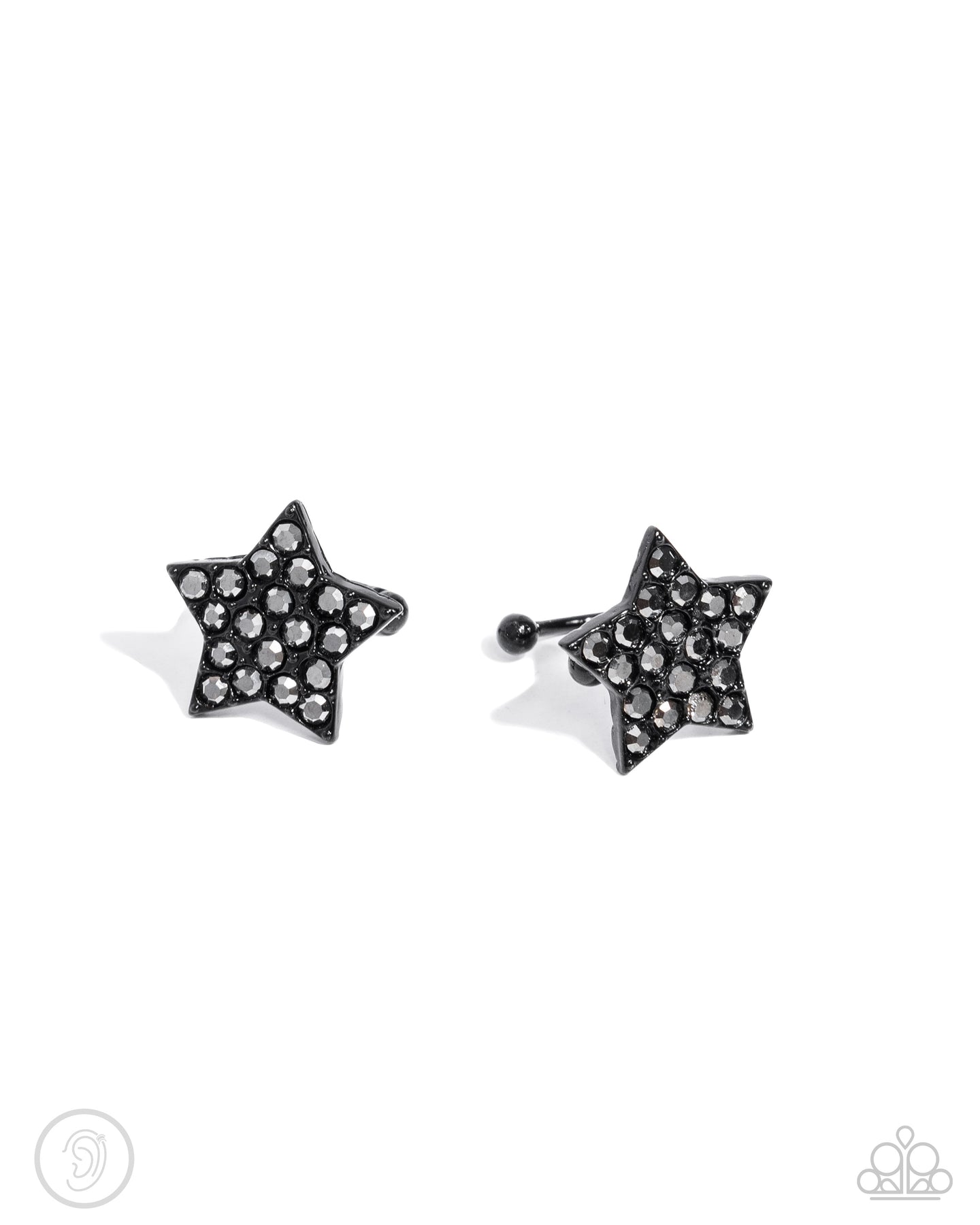 Stellar Skill - Black ear cuff earring A040