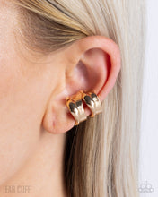 Load image into Gallery viewer, Competitive Advantage - Gold ear cuff earring B009
