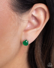 Load image into Gallery viewer, Simply Sublime - Green post earring B088
