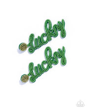 Load image into Gallery viewer, Lucky Legato - Green earring E072
