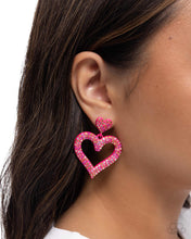 Load image into Gallery viewer, Dazzling Deed - Pink earring C024
