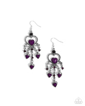 Load image into Gallery viewer, Compassionate Chandelier - Purple earring D084
