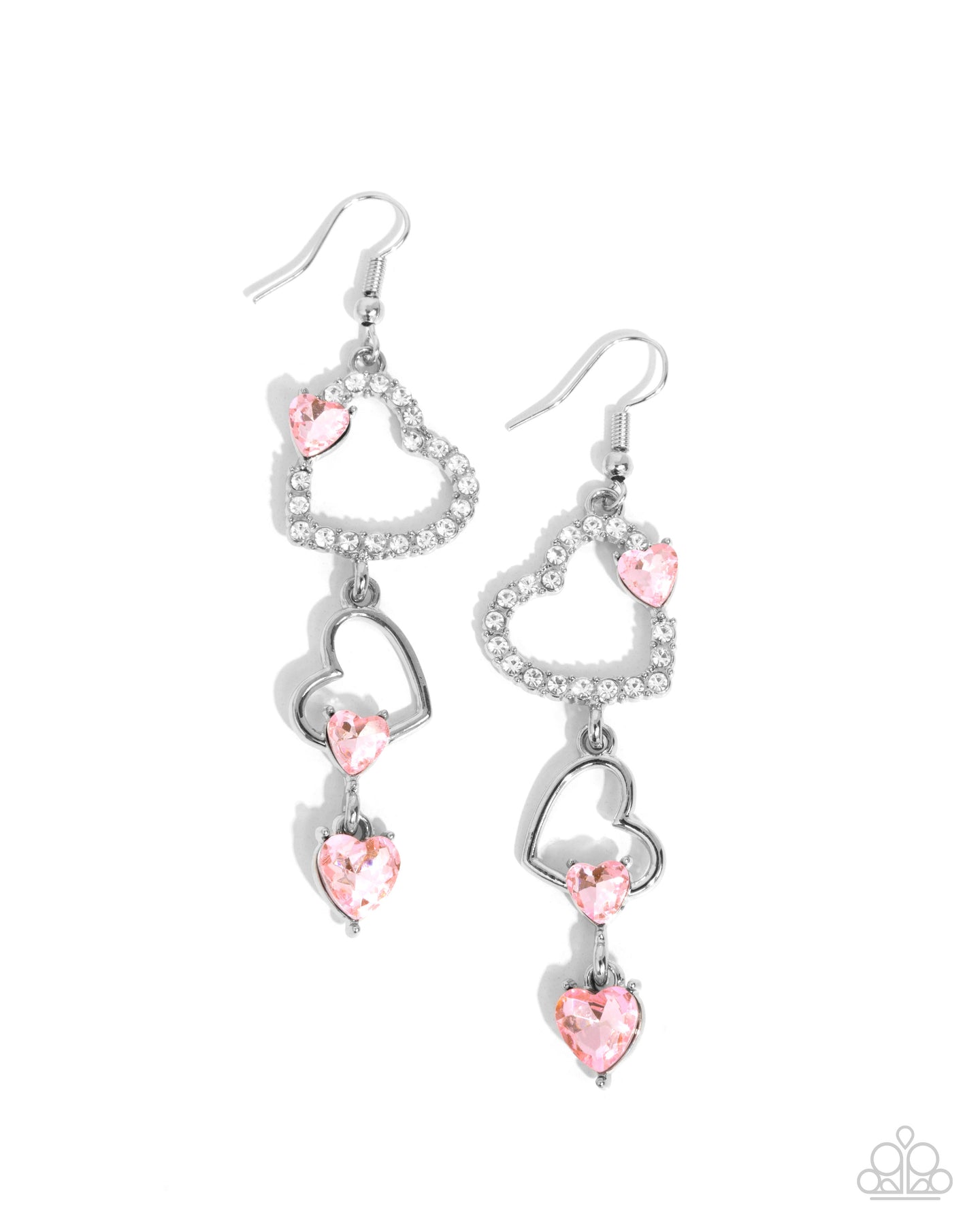 Courting Cascade - Pink earring E044