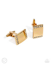 Load image into Gallery viewer, Steady Sensation - Gold cuff links E061
