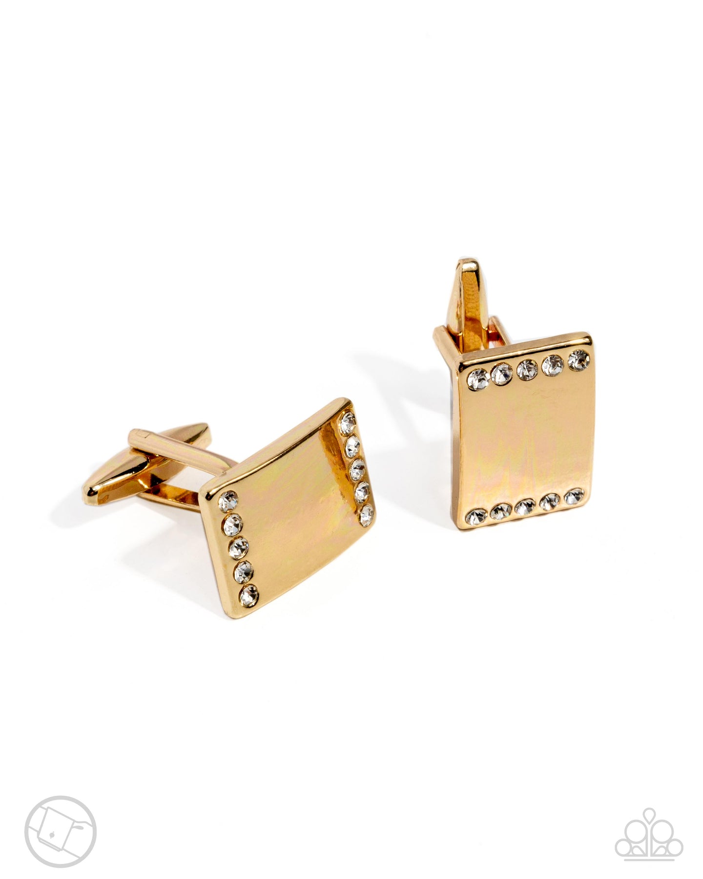 Steady Sensation - Gold cuff links E061