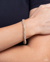 Load image into Gallery viewer, Twisted Triumph - Gold bracelet E007
