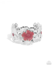Load image into Gallery viewer, Floral Foundation - Pink cuff bracelet E079

