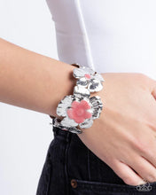 Load image into Gallery viewer, Floral Foundation - Pink cuff bracelet E079
