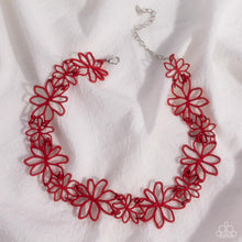 Load image into Gallery viewer, Bouquet Blend - Red choker necklace C023
