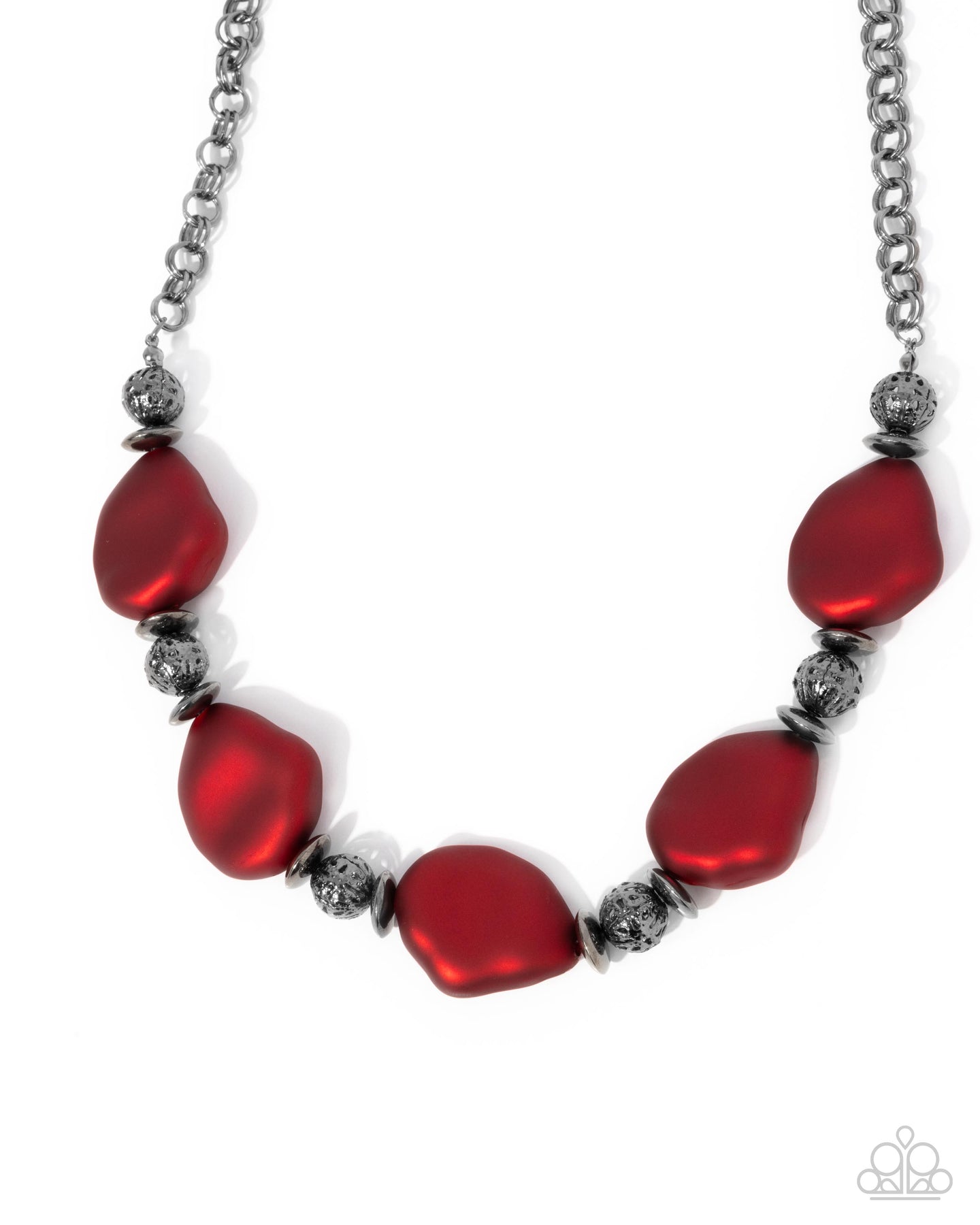 Refulgent Reformation - Red necklace D057