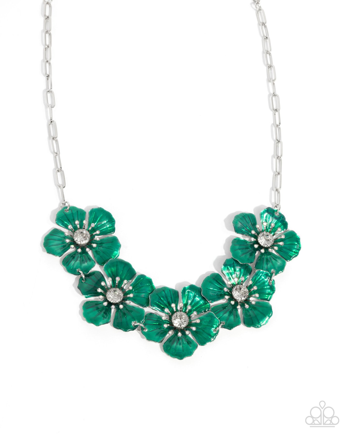 Eternal Efflorescence - Green necklace E047