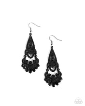 Load image into Gallery viewer, Opera Stage - Black earring   F034
