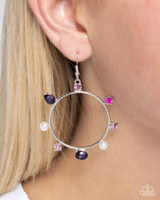 Load image into Gallery viewer, Tailored Treasure - Purple earring A071

