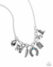 Load image into Gallery viewer, Saloon Girl - Blue necklace A096
