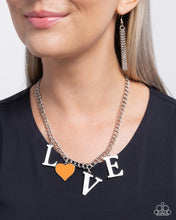 Load image into Gallery viewer, Lovely Lineup - Orange necklace B108
