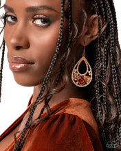 Load image into Gallery viewer, Teardrop Trifecta - Brown earring D049
