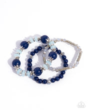 Load image into Gallery viewer, Flashy Frugality - Blue bracelet E027
