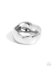 Load image into Gallery viewer, Curved Confident  - Silver Hinge Bracelet E034
