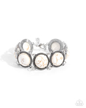 Load image into Gallery viewer, Stony Session - White bracelet E021
