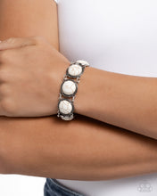 Load image into Gallery viewer, Stony Session - White bracelet E021
