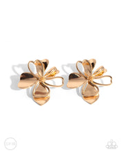 Load image into Gallery viewer, Sweetness and Light - Gold clip-on earring E041
