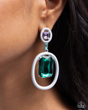 Load image into Gallery viewer, Dipped in Dazzle - White earring D062
