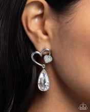 Load image into Gallery viewer, Coupling Up - White post earring E045
