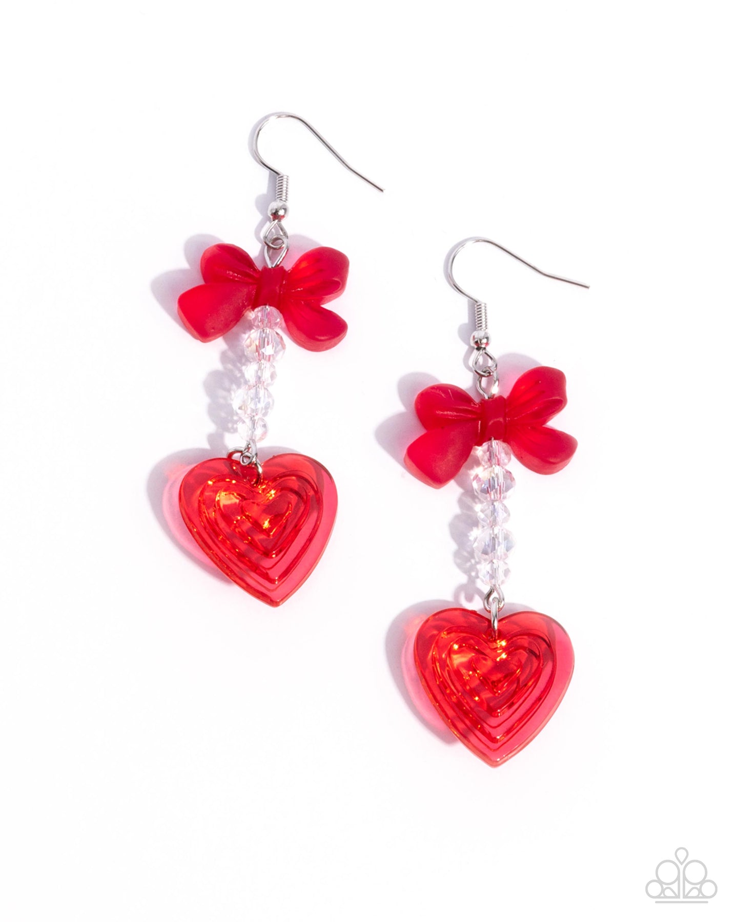 Feminine Freefall - Red earring D012