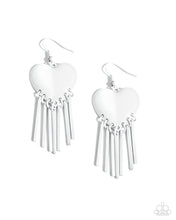 Load image into Gallery viewer, Flirty Fringe - White earring E050
