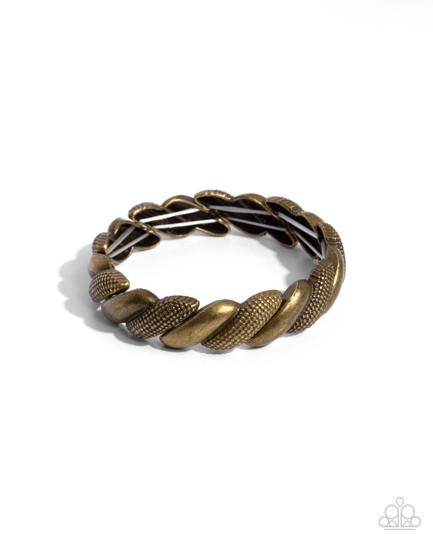 Captivating Curls - Brass bracelet A074